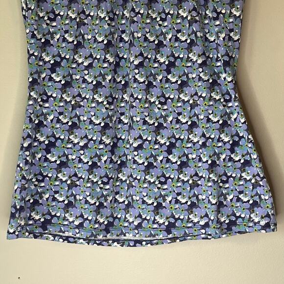 Loft Blue & Green Tank Top Size Large - Picture 9 of 11